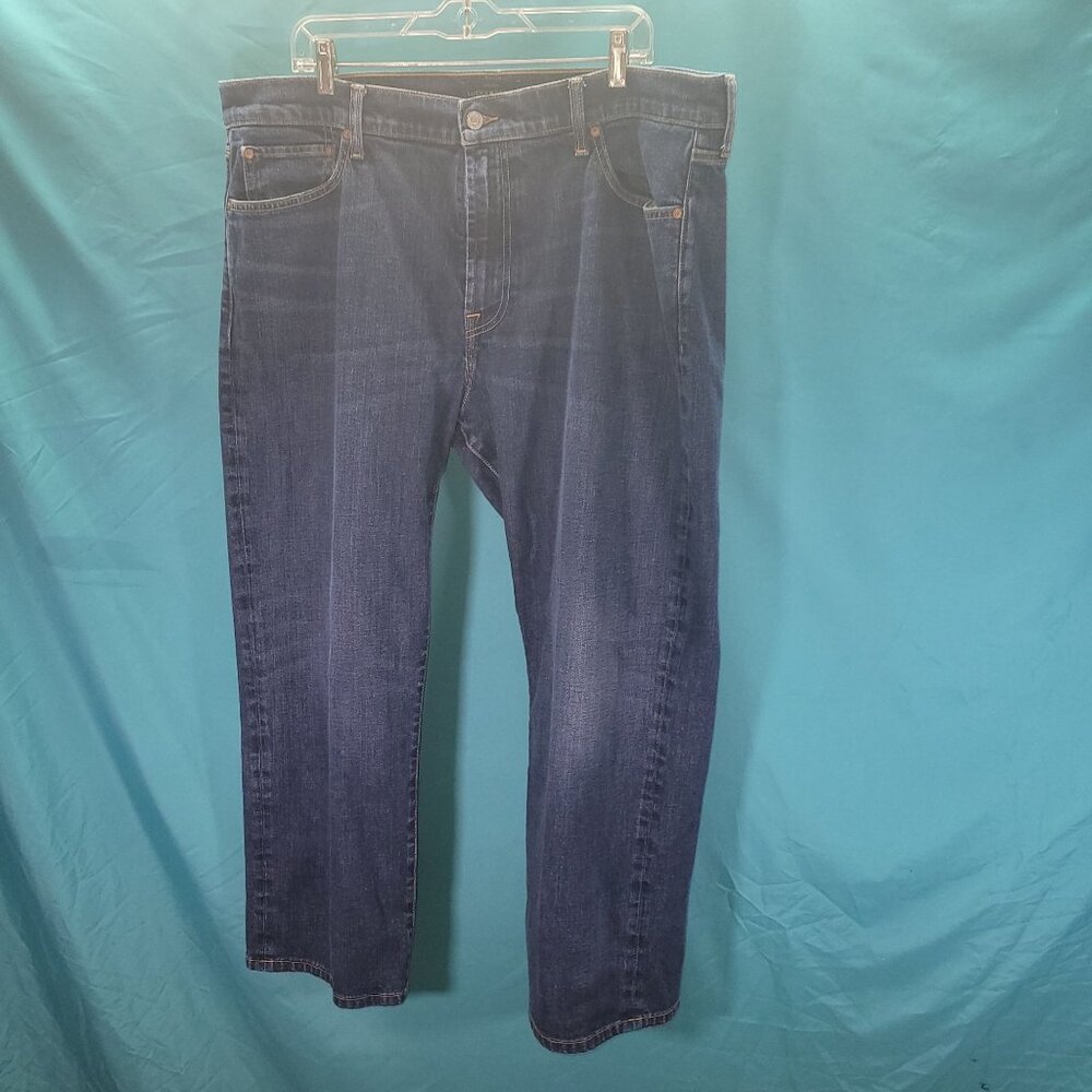 Lucky Brand Mens 181 Relaxed Straight Jeans Size 40X30 Dark Wash Denim
